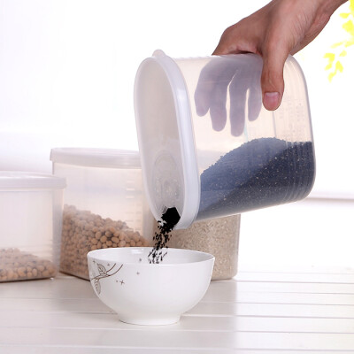 日本进口塑料密封罐杂粮储物罐五谷收纳盒储物盒奶粉收纳罐面粉桶