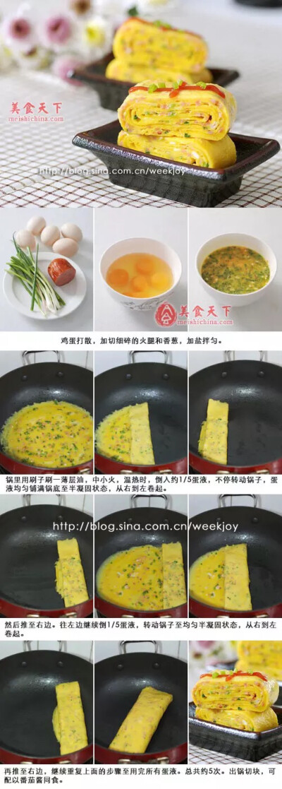 鸡蛋卷饼的做法