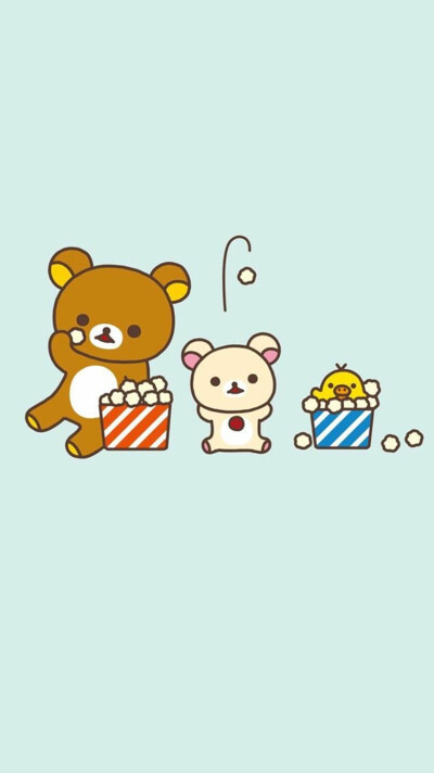 iPhone5 iPhone6 iPhone6 Plus wallpaper wechat 微信背景 壁纸 锁屏 待机 主题 桌面 轻松熊 rilakkuma