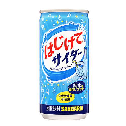 日本进口 SANGARIA桑戈利亚 罐装汽水 碳酸饮料190g 6041