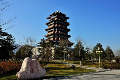 门城湖 永定楼