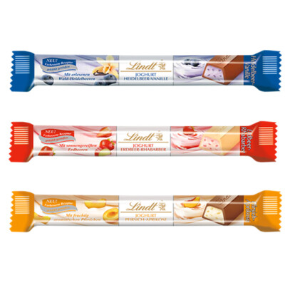 瑞士莲Lindt夏季系列冰淇淋果粒白巧克力条多口味选 现货