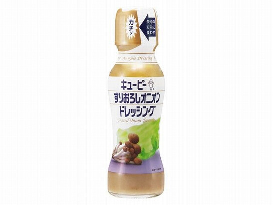 日本进口食品 丘比 洋葱味蔬菜色拉酱沙拉酱 日式料理150ml 6421