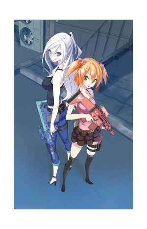 知音漫客  少年PMC L.M 国漫 扉页 两只女汉子