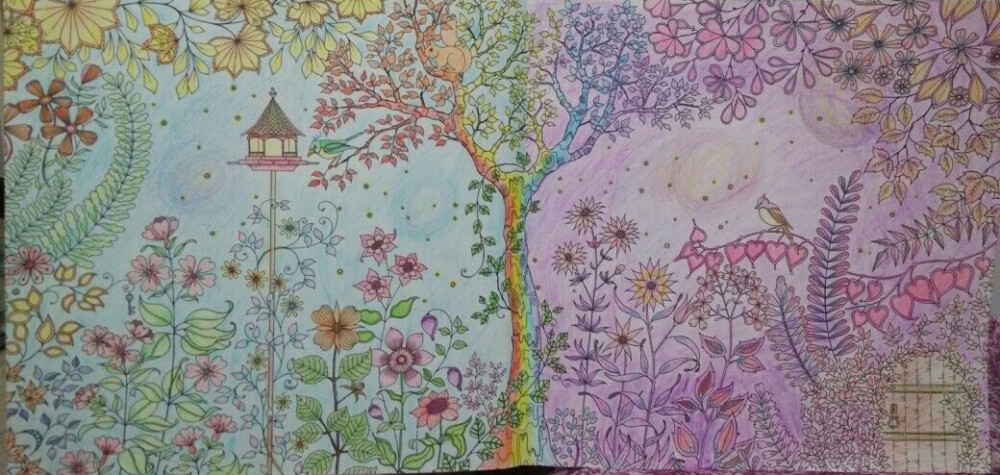 秘密花园 刚画完第一页♡ - 堆糖，美图壁纸兴趣社区