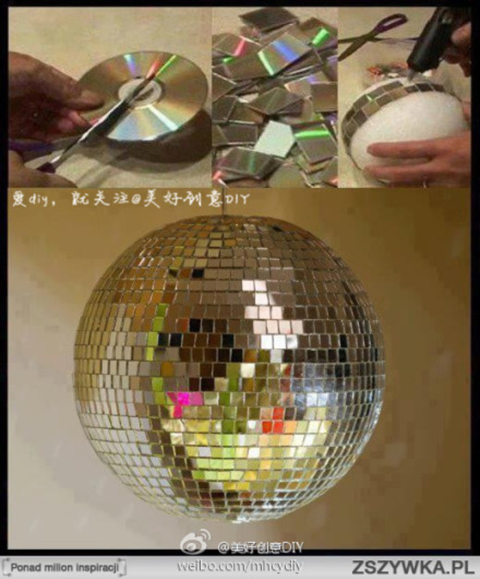 废物利用 #废旧光盘#