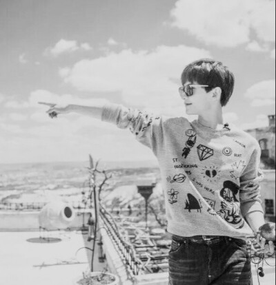 杨洋 黑白 壁纸