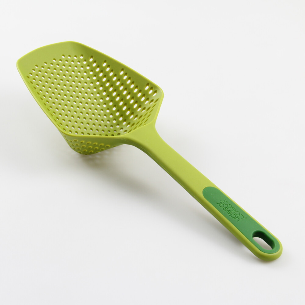 英国JOSEPH JOSEPH铲式多彩滤水器漏勺漏网 厨房烹饪勺子 大号