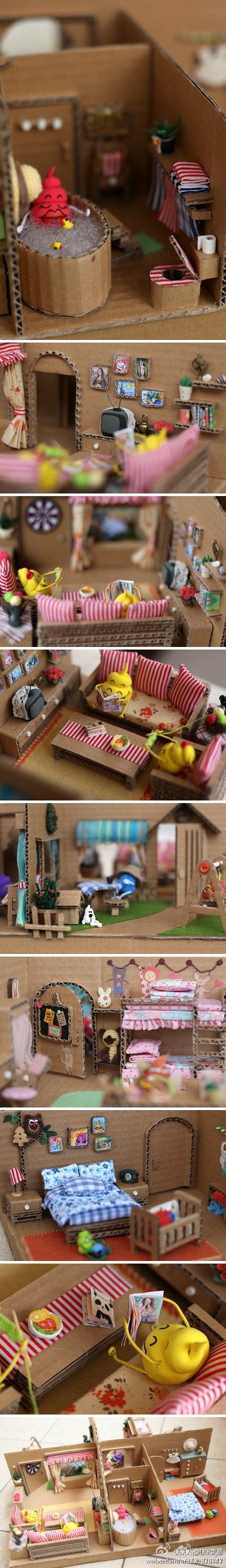 纸板玩具屋