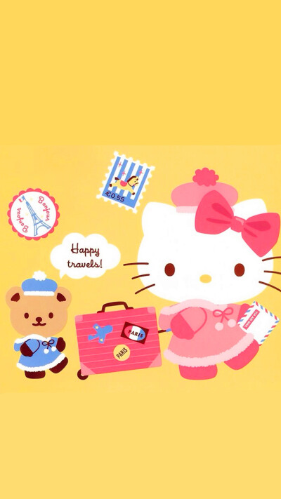 iPhone5 iPhone6 iPhone6 Plus wallpaper wechat 微信背景 壁纸 锁屏 待机 主题 桌面 可爱 Hello Kitty