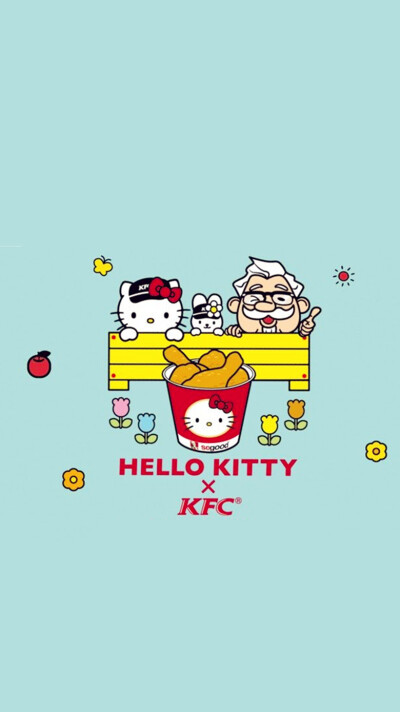 iPhone5 iPhone6 iPhone6 Plus wallpaper wechat 微信背景 壁纸 锁屏 待机 主题 桌面 可爱 Hello Kitty