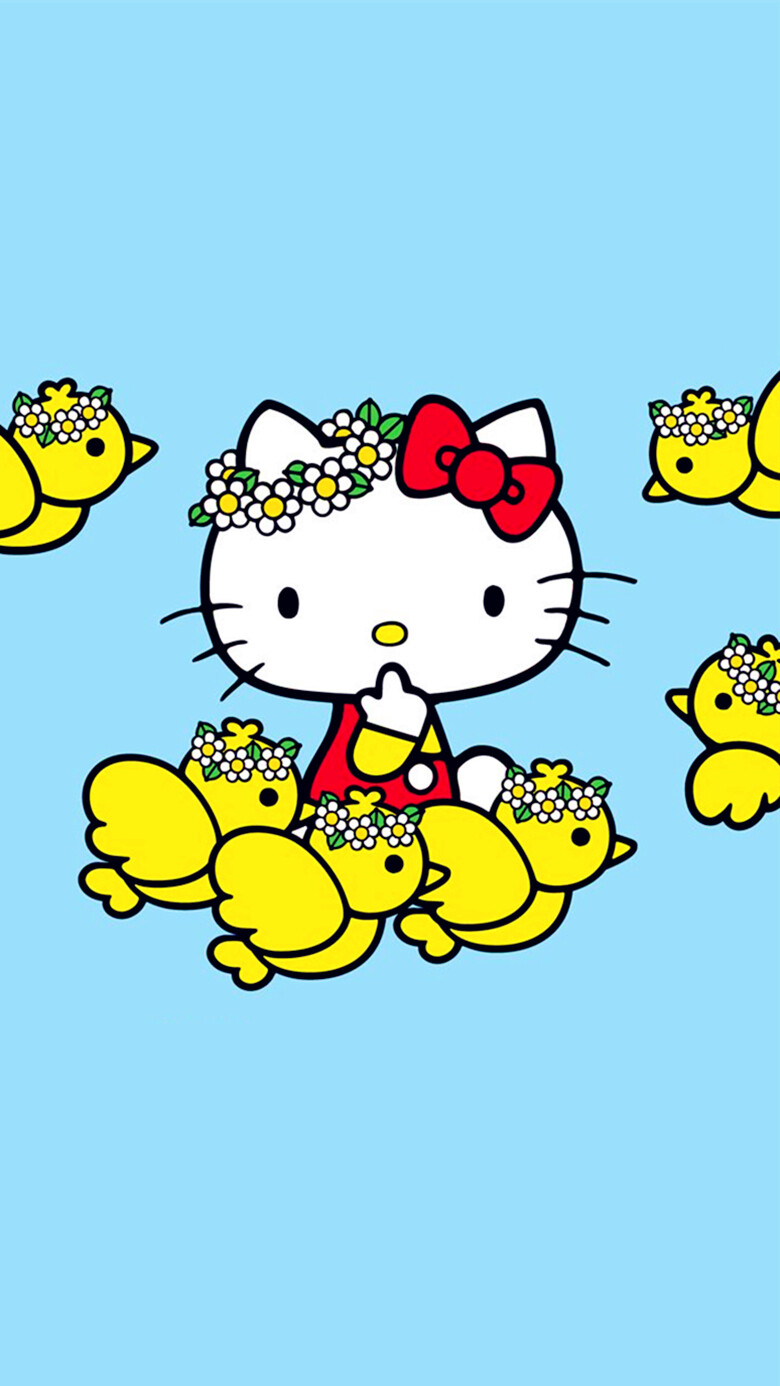 iPhone5 iPhone6 iPhone6 Plus wallpaper wechat 微信背景 壁纸 锁屏 待机 主题 桌面 可爱 Hello Kitty