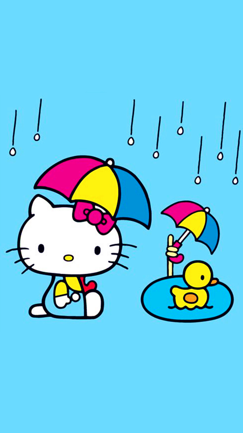 iPhone5 iPhone6 iPhone6 Plus wallpaper wechat 微信背景 壁纸 锁屏 待机 主题 桌面 可爱 Hello Kitty