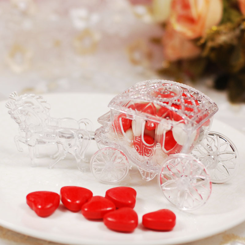 水晶童话马车喜糖盒子|欧式婚礼糖盒|创意喜糖包装|婚庆用品