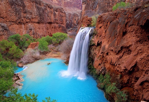 美国－亚利桑那州哈瓦苏瀑布(Havasu Canyon Falls)