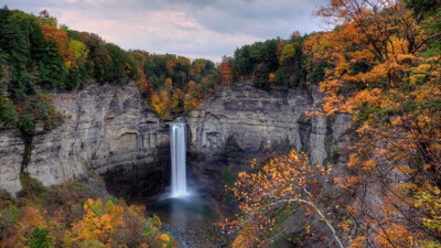 美国－纽约托格汉诺克瀑布(Taughannock Falls)