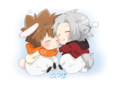 q版#沢田纲吉&amp;amp;狱寺隼人