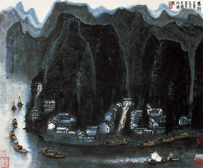 李可染 阳朔一景 1963年作