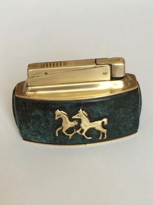 20--30年代德国 KW台式机 双面浮雕 寓意 马到成功 非常吉祥