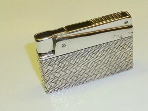 ：kw经典935 纯银 编织篮套 古董充气打火机