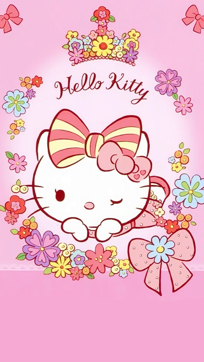 iPhone 壁纸 可爱 Hello Kitty