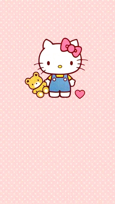 iPhone 壁纸 可爱 Hello Kitty