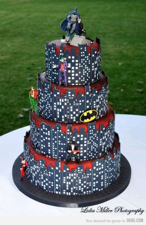 翻糖蛋糕：蝙蝠侠