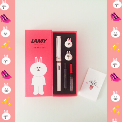 #我们都是文具控# #Line×Lamy# 可妮兔钢笔～