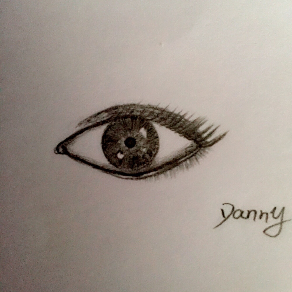 眼睛 绘画 素描 铅笔画 Danny