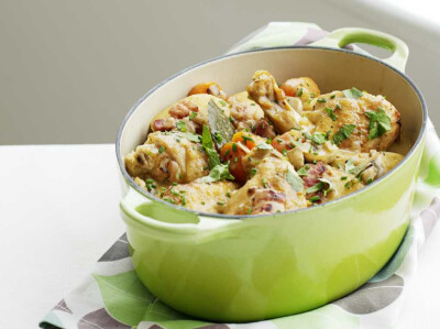 One-pot chicken and bacon stew