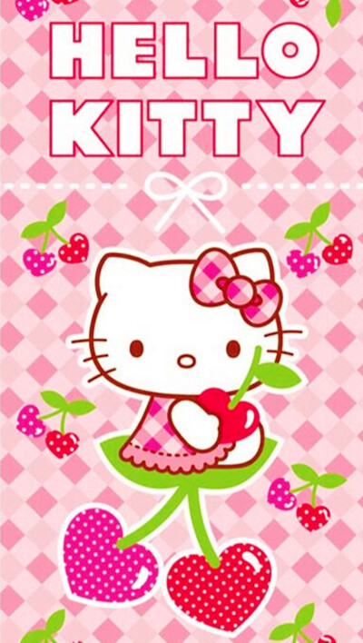 iPhone 壁纸 可爱 Hello Kitty