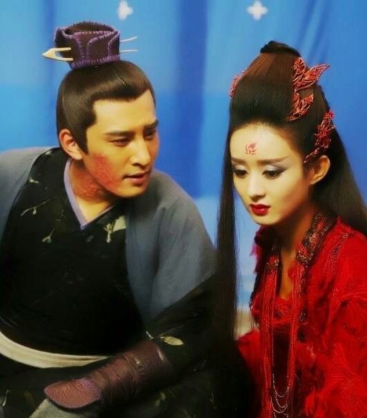 如颖随行赵丽颖花千骨宫正楠竹染