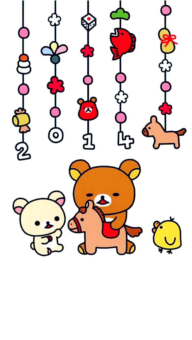 iPhone 壁纸 轻松熊 rilakkuma