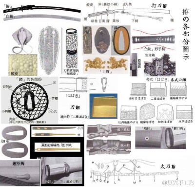 刀各部分图示