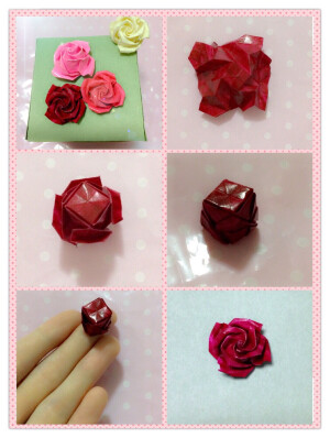 【折纸教程】指甲油玫瑰