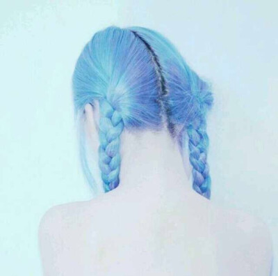 发色 时尚 爱这种蓝色