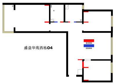 更改后。1. 从空间感觉上来说115平米很紧凑的三室使用空间很合理。 2. 客厅属于暗厅一进门会有一些视觉上的堵塞，将餐厅墙面做了镜面处理，使空间有一个虚实结合的空间来延伸人的视觉感。 3. 挨着入户门口的卧室进行…