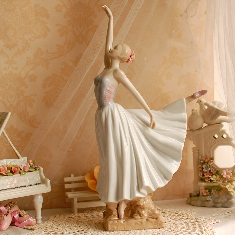 英国高端雅致瓷偶 芭蕾舞者 创意乔迁生日礼物 高档工艺品摆件
