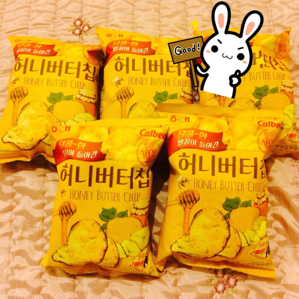 #膨化停不了#不知道是啥牌子，在韩国的时候买的，就知道是时下最夯的蜂蜜薯片，真的真的真的超好吃！还不油腻，这次去，还要买一箱—～—