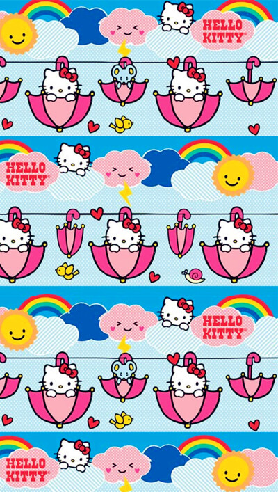 iPhone 壁纸 可爱 Hello Kitty