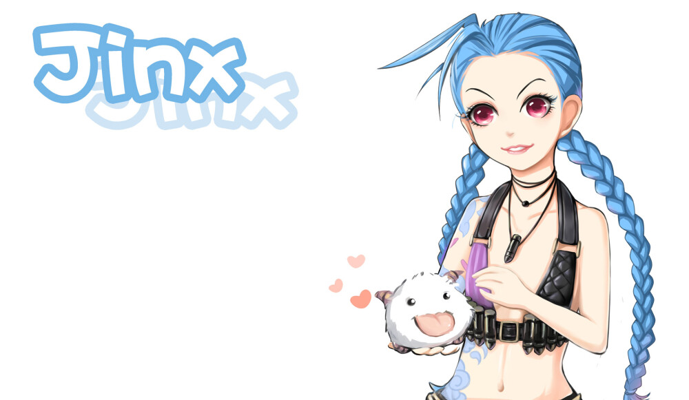  金克丝 jinx 我亲爱的adc 我最爱的暴走萝莉 #英雄联盟# lol （这些都是论坛拿来的图哦