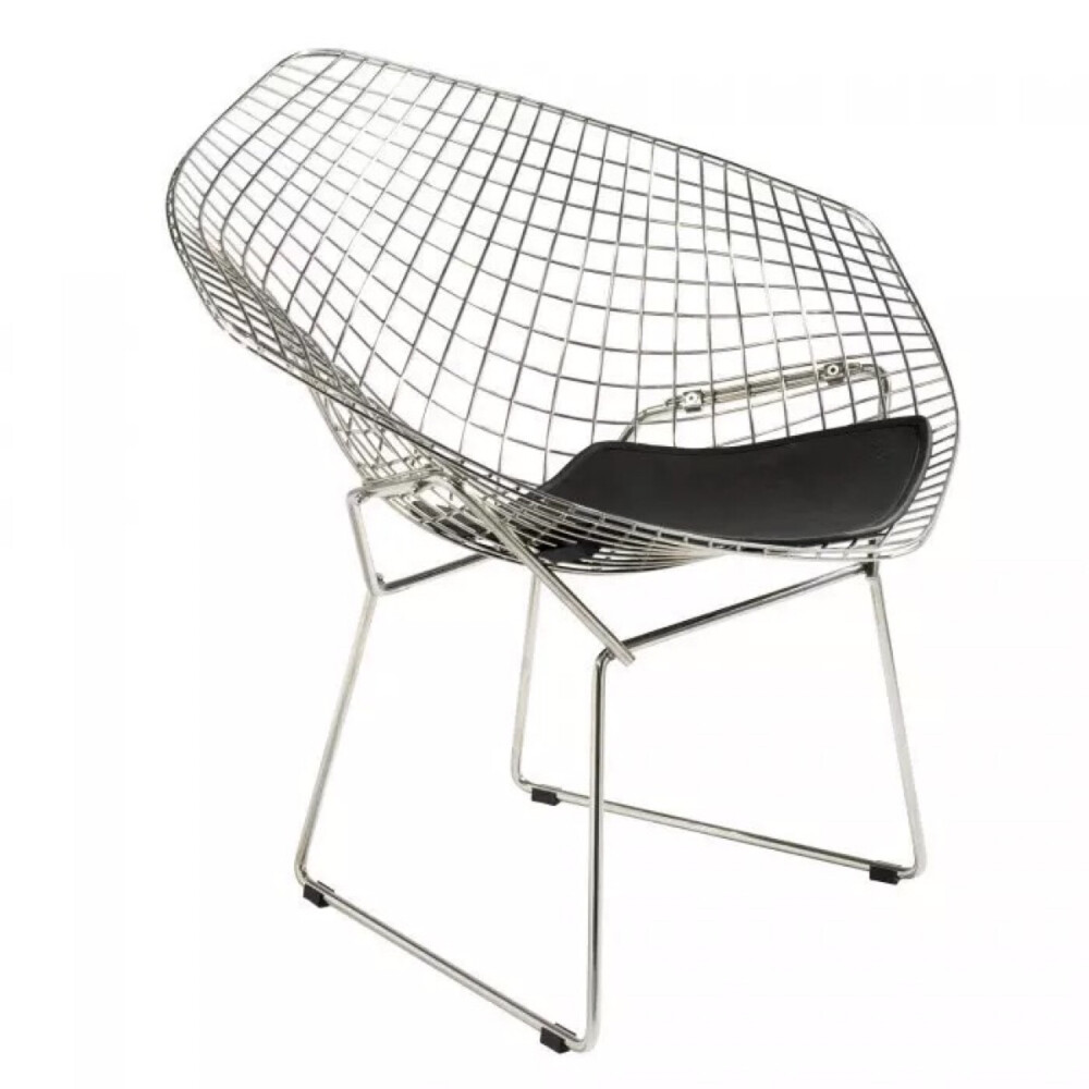 diamond椅是意大利出生的美国设计师harrybertoia在1952年的作品