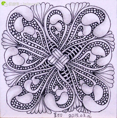 禅绕画 zentangle www.chanrao.me