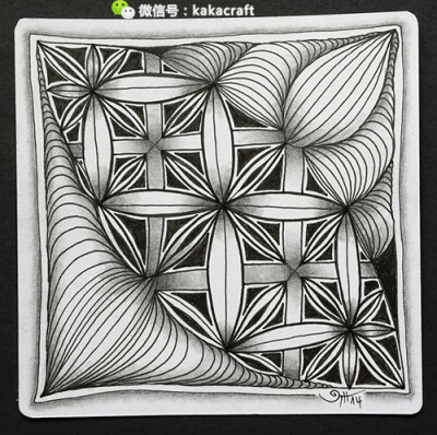 禅绕画 zentangle www.chanrao.me