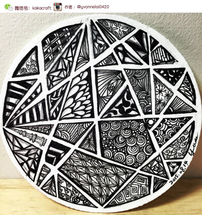 禅绕画 zentangle www.chanrao.me