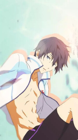 手机壁纸#平铺#七濑遥#free#男子游泳部#小海豚超傲娇OUO