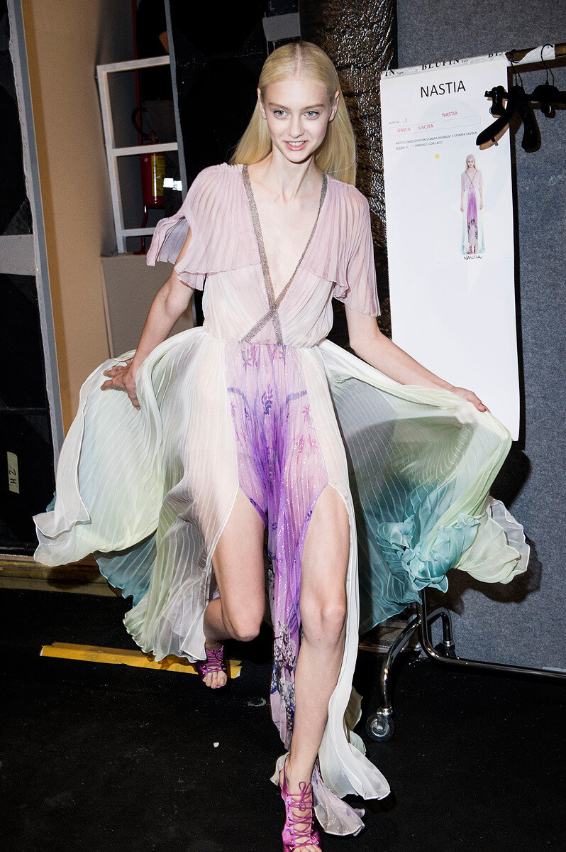 Blumarine Spring 2013 Backstage