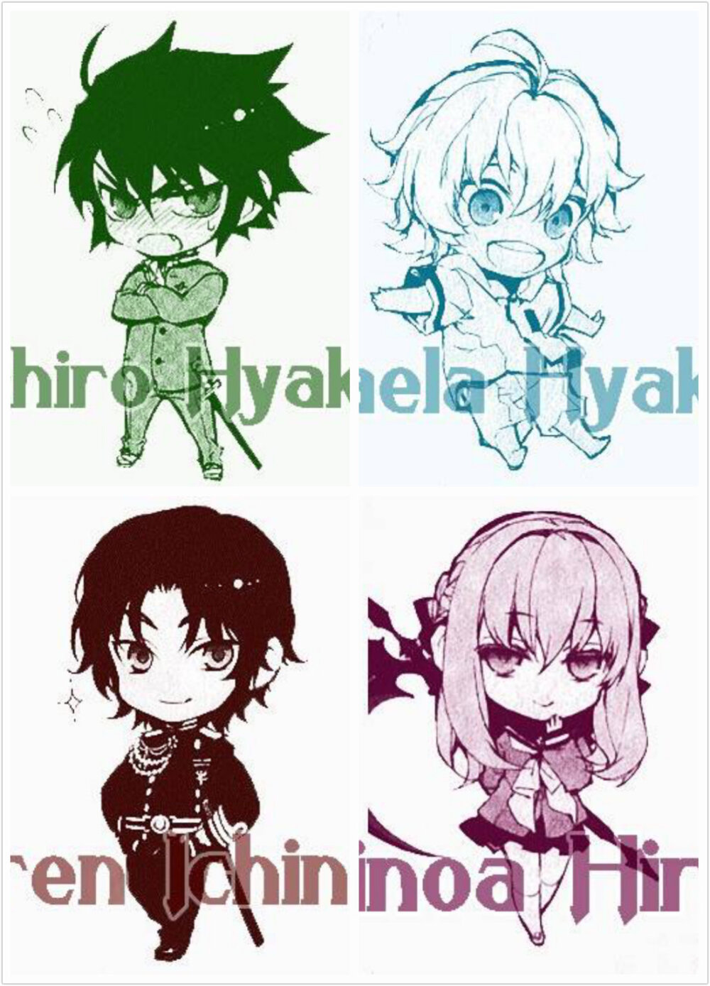 终结的炽天使百夜优一郎百夜米迦尔一濑红莲柊筱娅