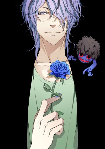 blue rose and monster