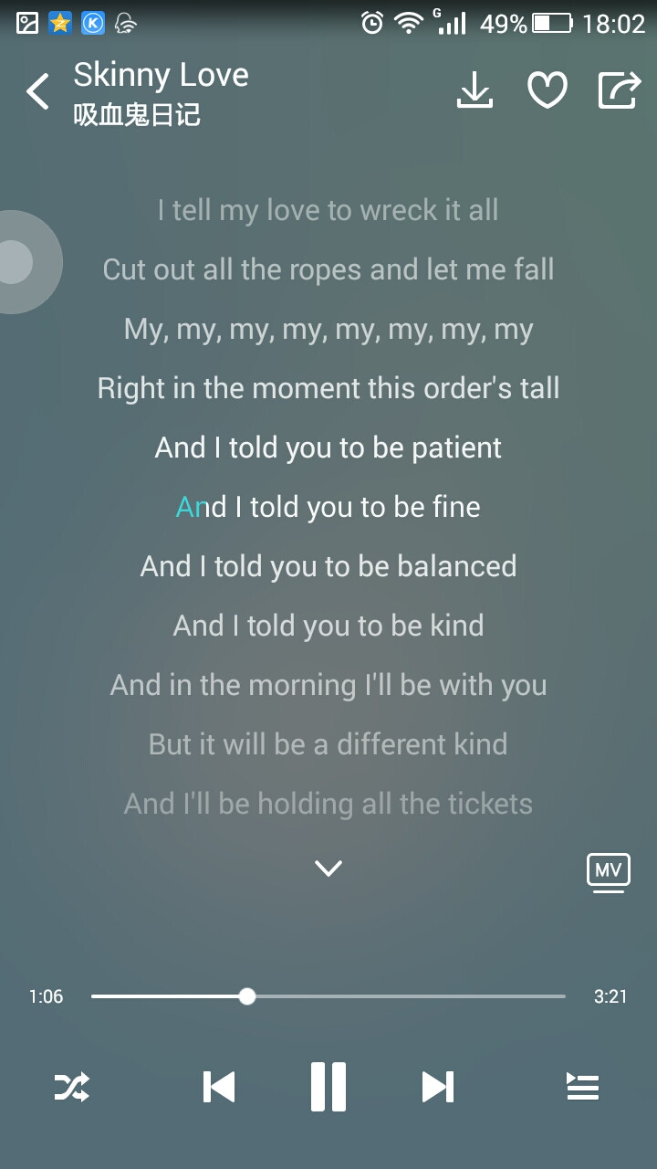 吸血鬼日记-Skinny Love